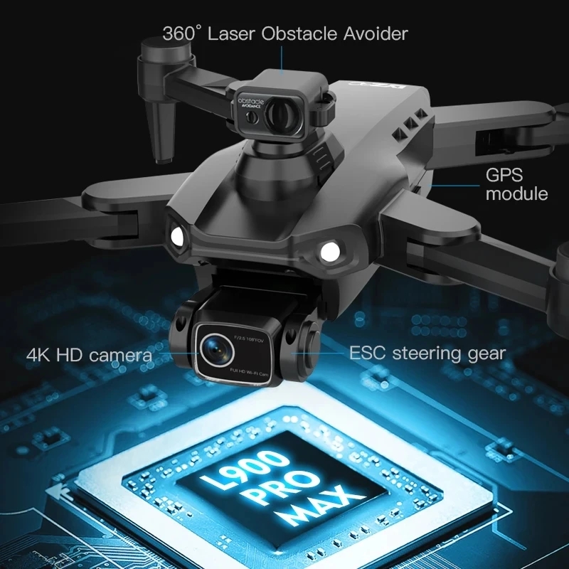 L900 Pro MAX GPS โดรน 4K Profe - Drone Camera Professional บทวิจารณ์และราคา