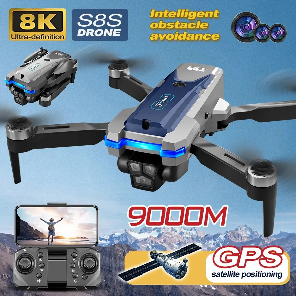 โดรน GPS S8S 5G Wi-Fi 8K HD ลื - Drone Camera Mount บทวิจารณ์และราคา